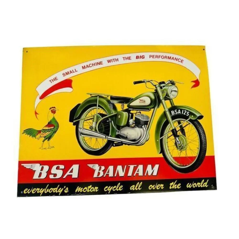 Metal Sign Vintage BSA‎ BANTAM Motorcycle Metal Sign 15